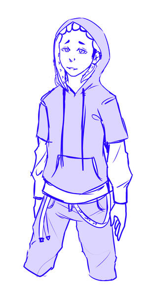 Half body - sketch