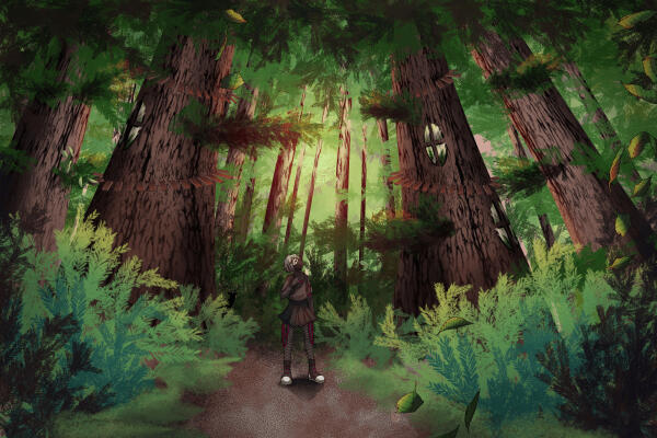 Full body - detailed background - full render